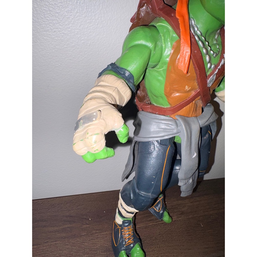 TMNT Michelangelo 11" Action Figure 2014 Movie Playmates Toys Orange Mask Mikey - Picture 4 of 6